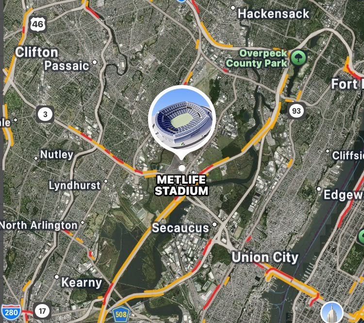 Carte MetLife Stadium
